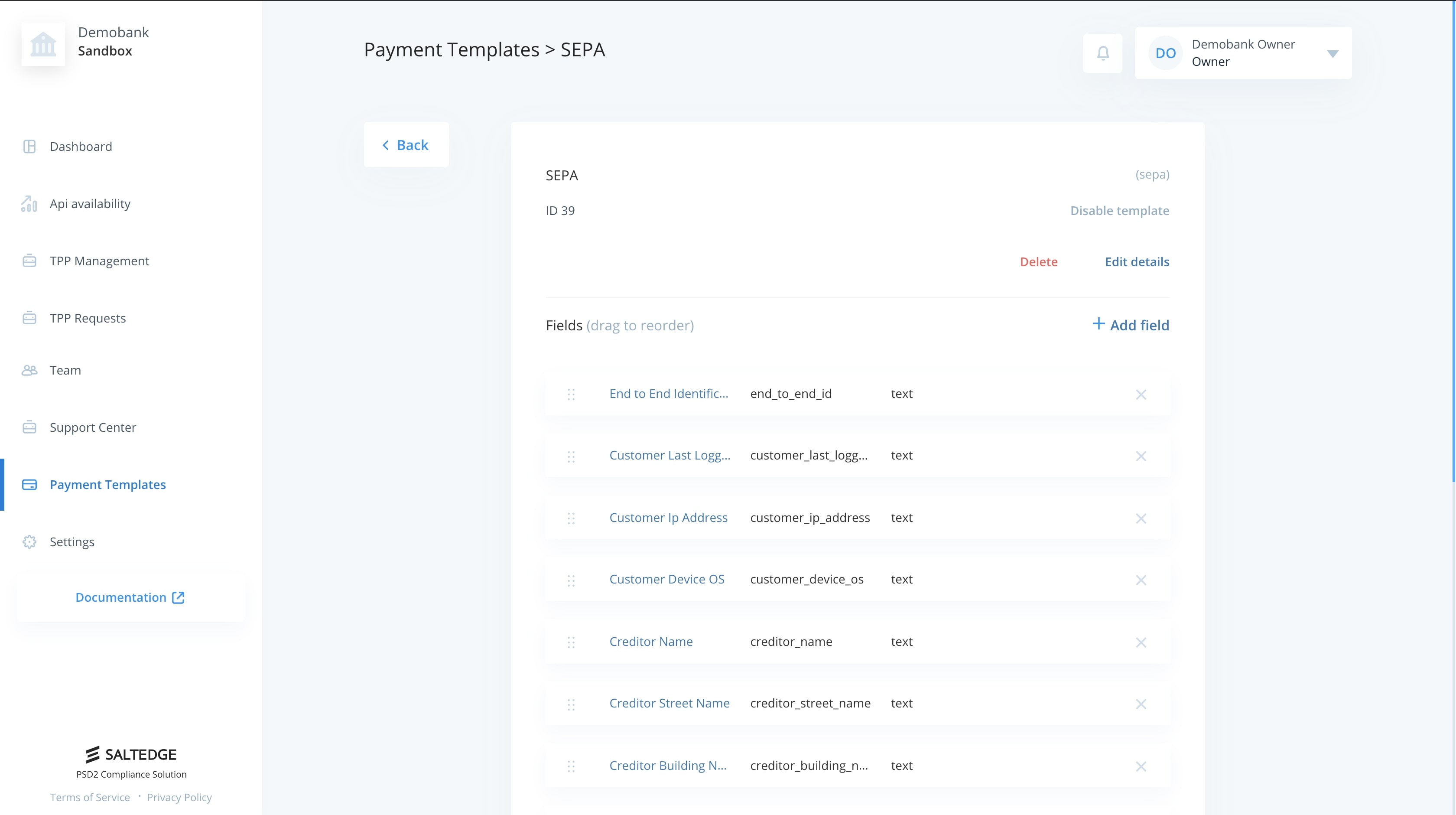 Payment Attributes
